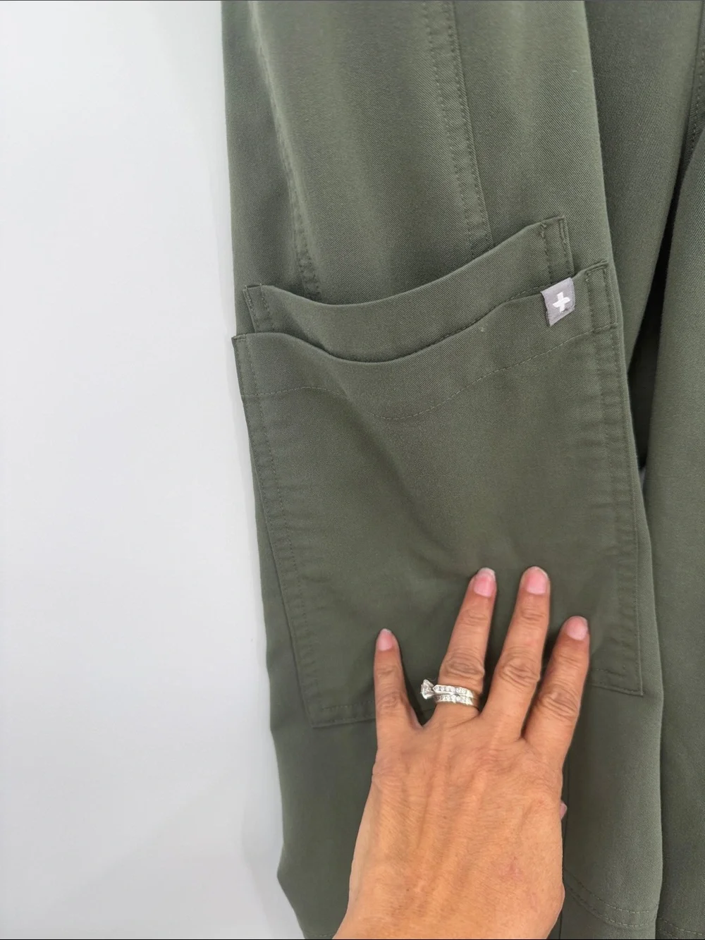 Figs Technical Collection Scrub Pants T2001 Moss Green Size L